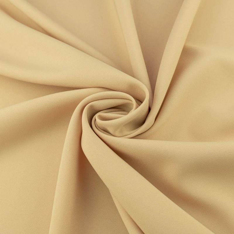 PAN063 | Klassischer Polyesterstoff Panama in beige - 4