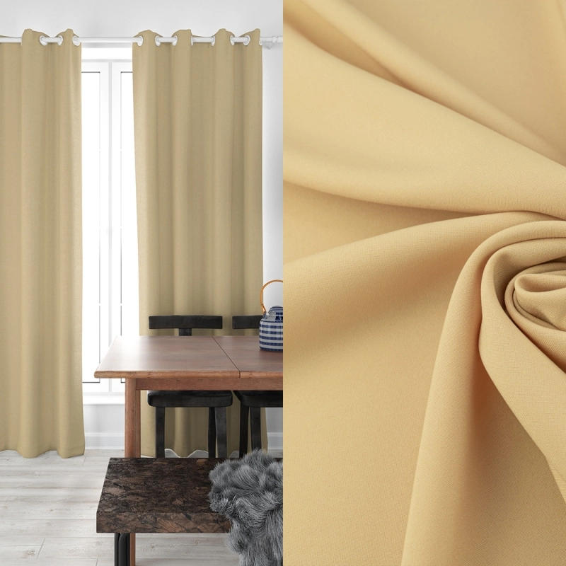 PAN063 | Klassischer Polyesterstoff Panama in beige - 2
