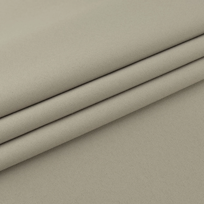 PAN064 | Klassischer Polyesterstoff Panama taupe - 3