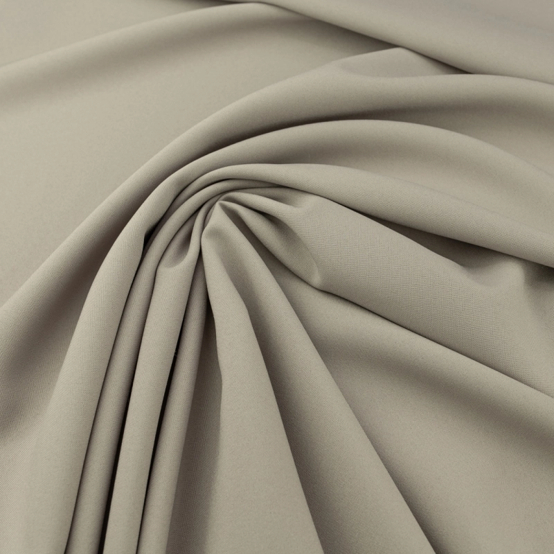 PAN064 | Klassischer Polyesterstoff Panama taupe - 5
