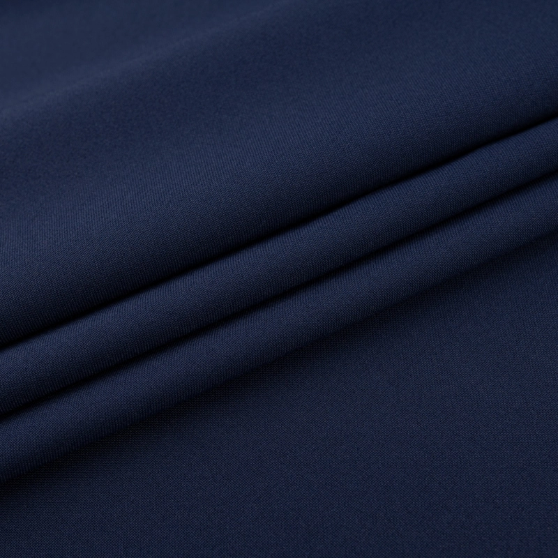 PAN053 | Klassischer Polyesterstoff Panama marineblau - 3