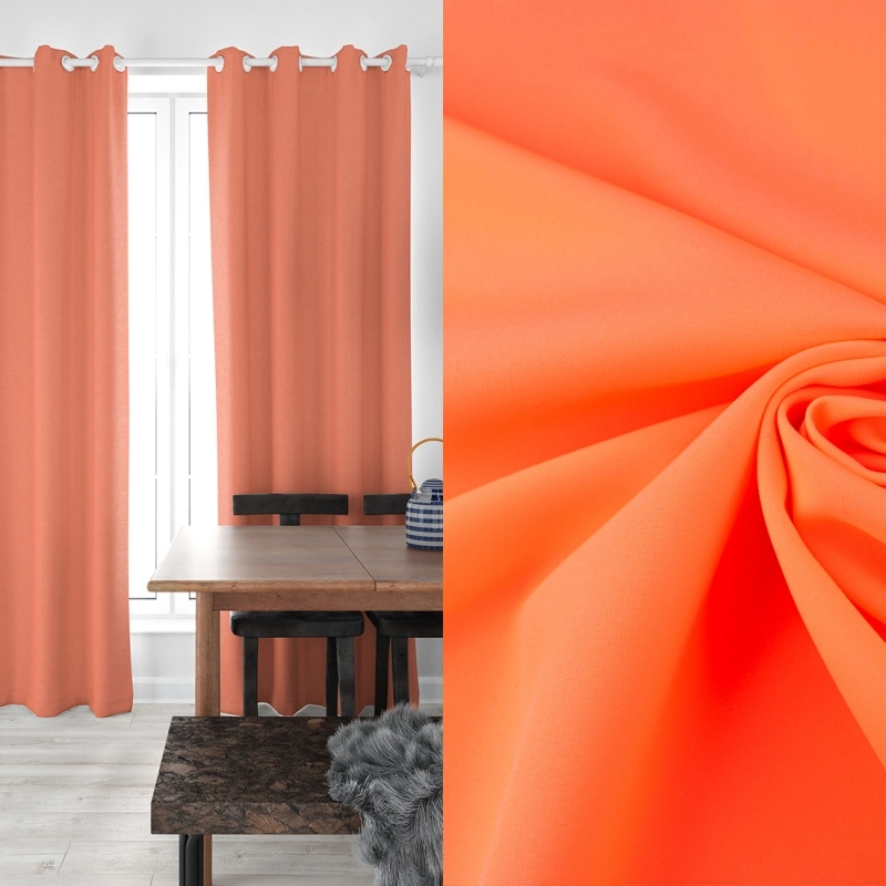 PAN062 | Klassischer Polyesterstoff Panama neonorange - 2