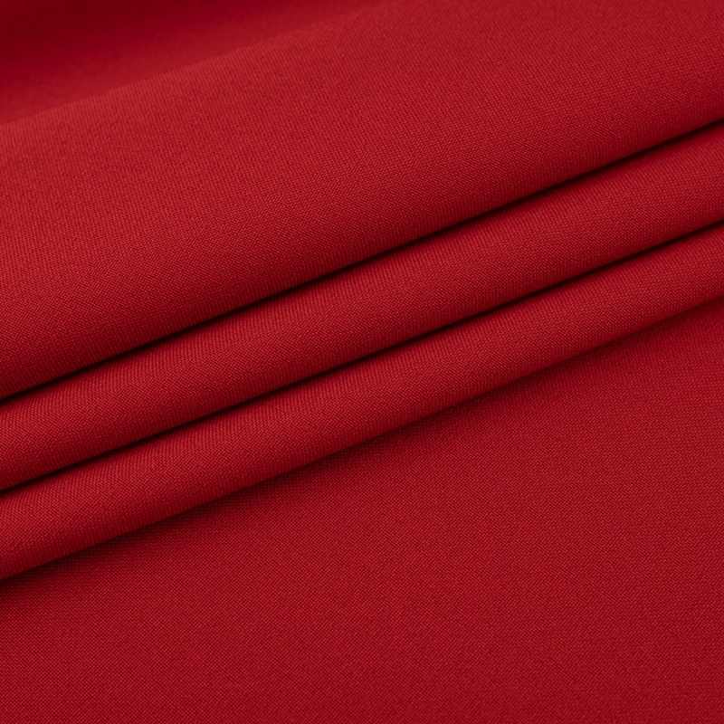 PAN015 | Klassischer Polyesterstoff Panama rot - 3