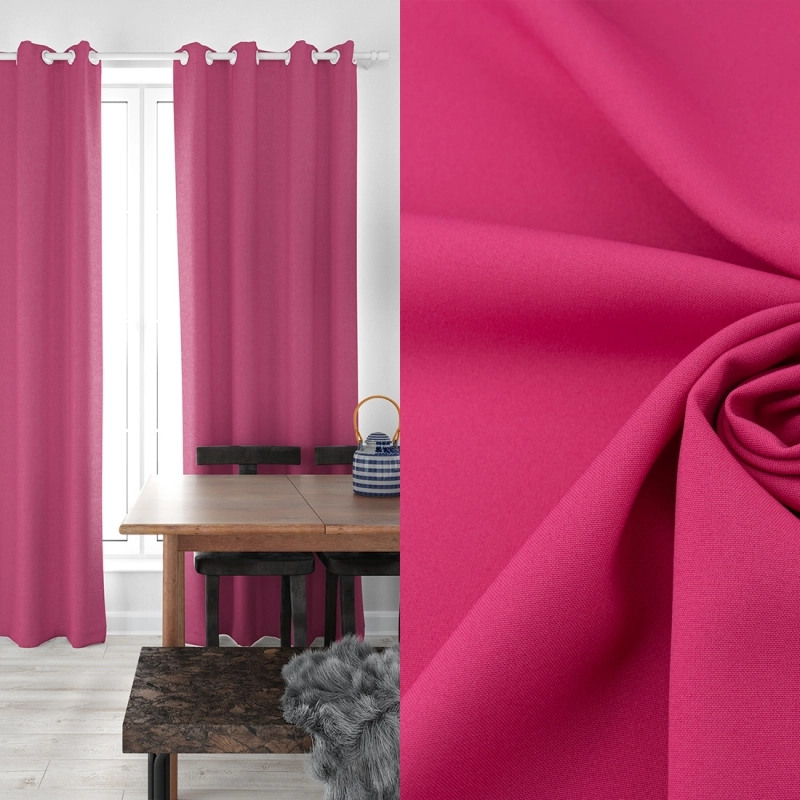 PAN024 | Klassischer Polyesterstoff Panama intensiv pink - 2
