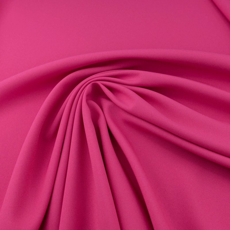 PAN024 | Klassischer Polyesterstoff Panama intensiv pink - 5