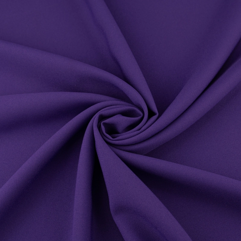 PAN067 | Klassischer Polyesterstoff Panama aubergine - 4