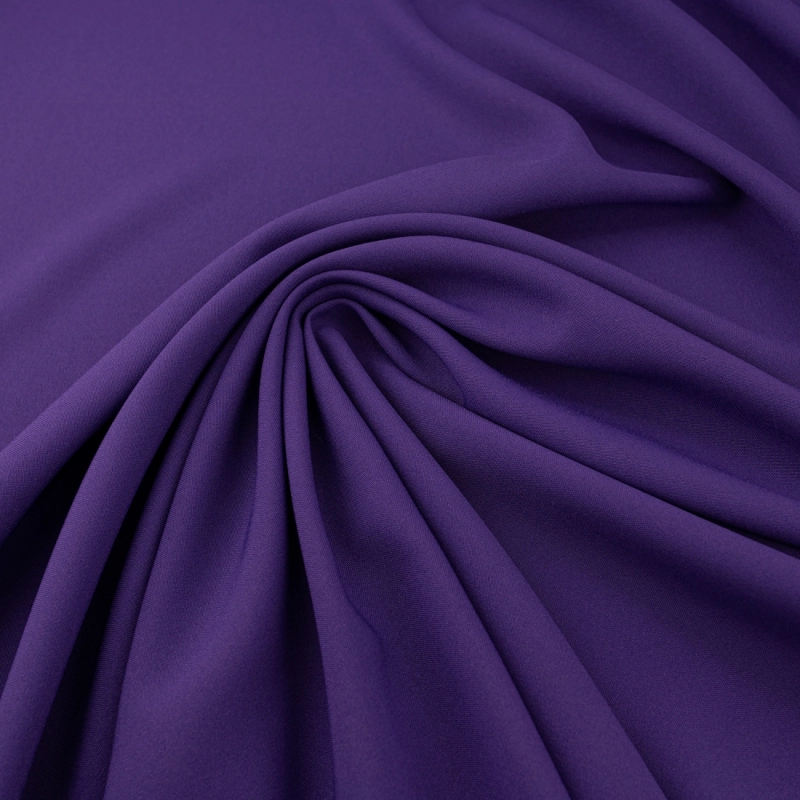 PAN067 | Klassischer Polyesterstoff Panama aubergine - 5