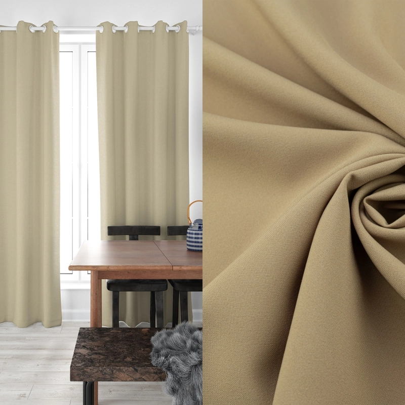 PAN003 | Klassischer Polyesterstoff Panama beige - 2