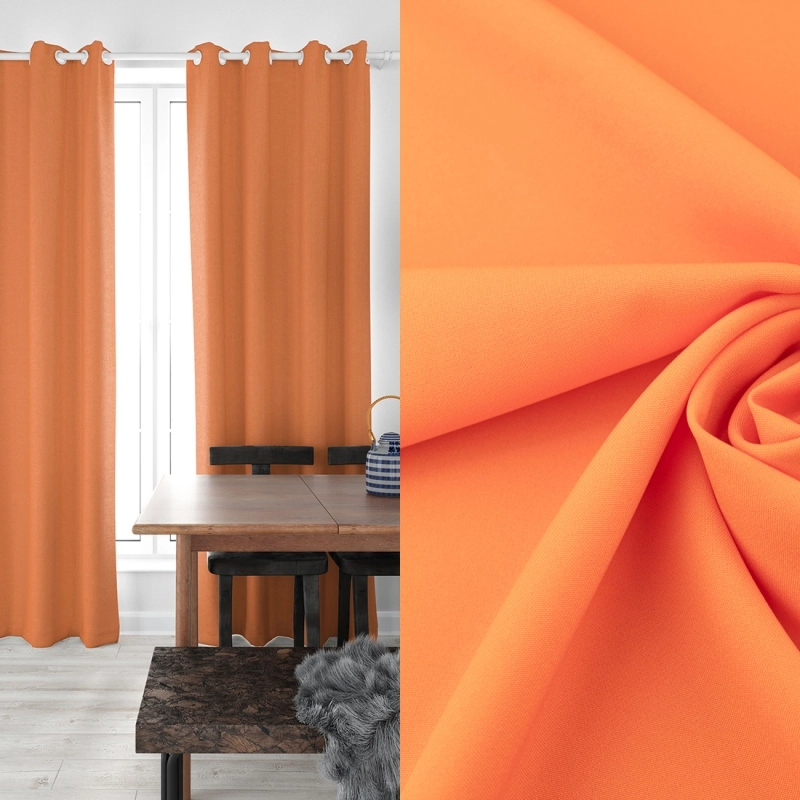 PAN011 | Klassischer Polyesterstoff Panama orange - 2