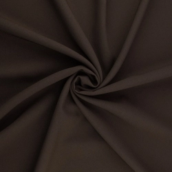 PAN017 | Klassischer Polyesterstoff Panama dunkelbraun - 1