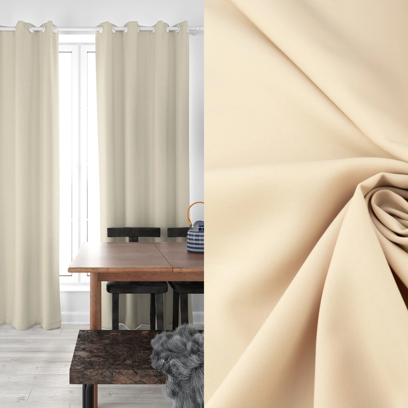 PAN044 | Klassischer Polyesterstoff Panama sand - 2