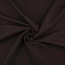 PAN018 | Klassischer Polyesterstoff Panama schwarzbraun - 1