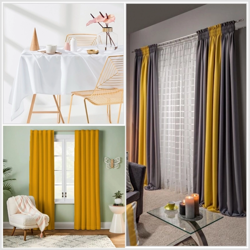 PANH3003 | Dekostoff Panama Stretch 280cm honiggelb - 2