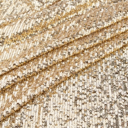 CEK.1683.01 | Pailletten-Netzstoff in gold - 1