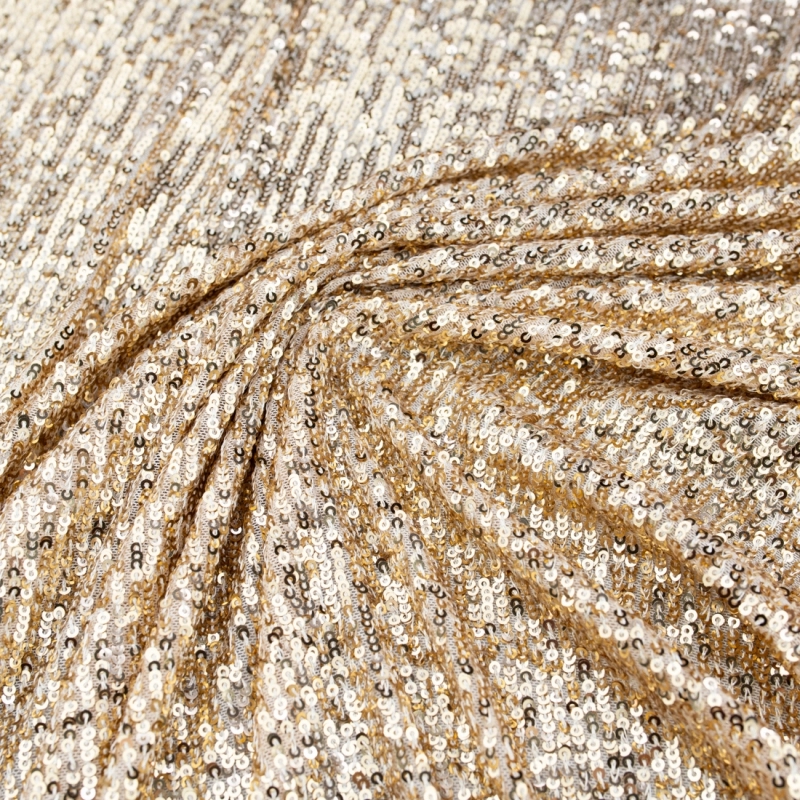CEK.1683.01 | Pailletten-Netzstoff in gold - 3