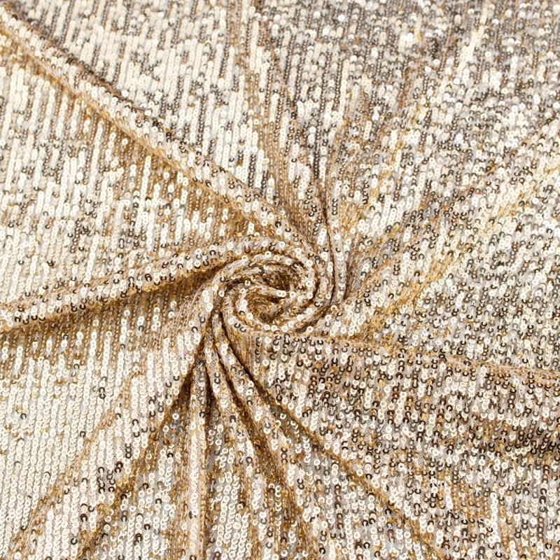 CEK.1683.01 | Pailletten-Netzstoff in gold - 4