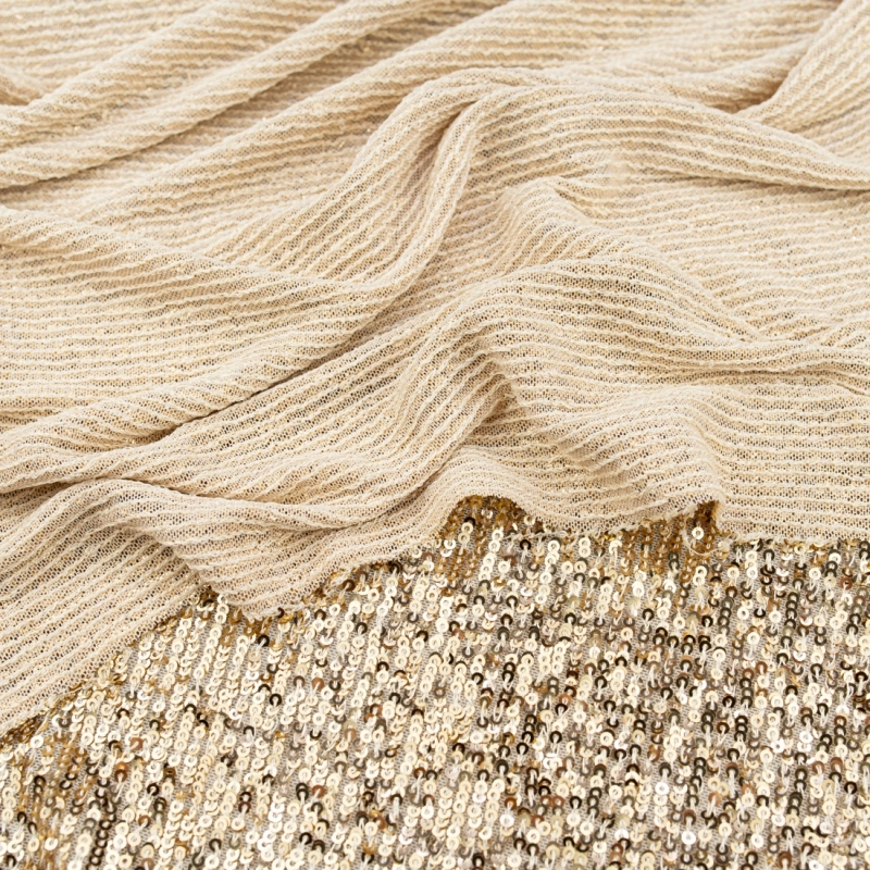 CEK.1683.01 | Pailletten-Netzstoff in gold - 5