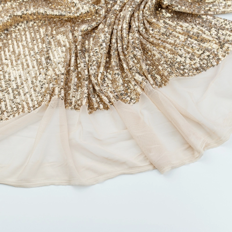 CEK.1683.01 | Pailletten-Netzstoff in gold - 6