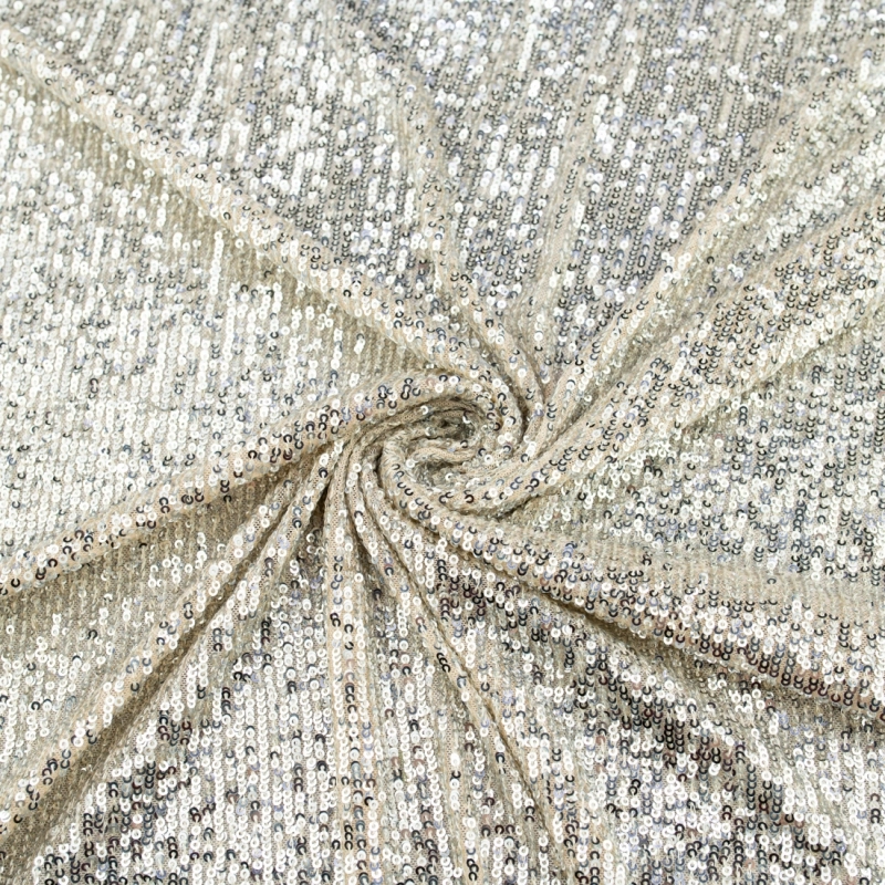 CEK.1683.03 | Pailletten-Netzstoff silber - 4