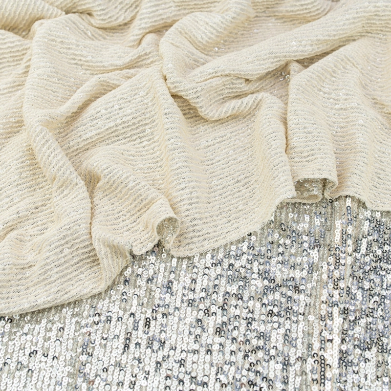 CEK.1683.03 | Pailletten-Netzstoff silber - 5