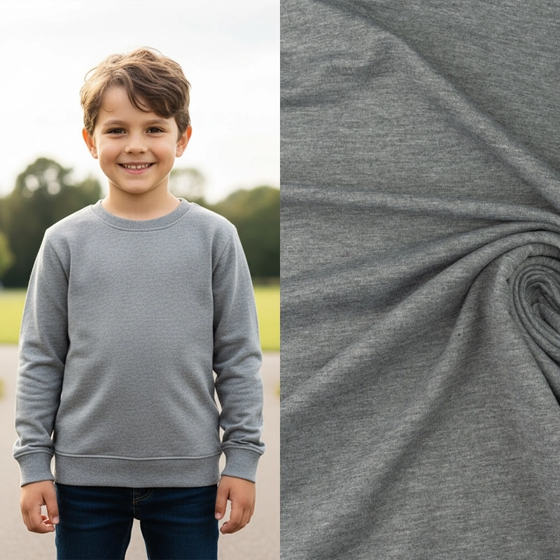 DBWDK1915.04 | Sweatstoff grau melange - 2