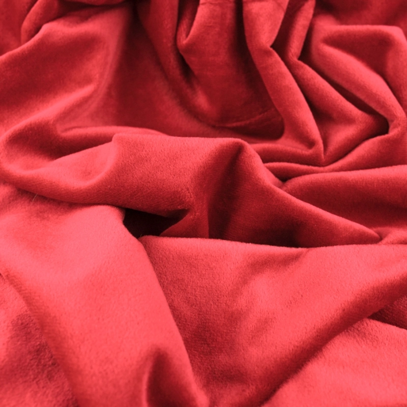 DVEL029 | Stretchsamt Nicki hellrot - 2