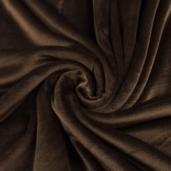 DVEL031 | Stretchsamt Nicki dunkelbraun - 1