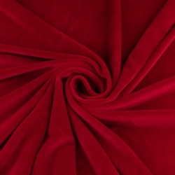DVEL067 | Stretchsamt Nicki rubinrot - 1