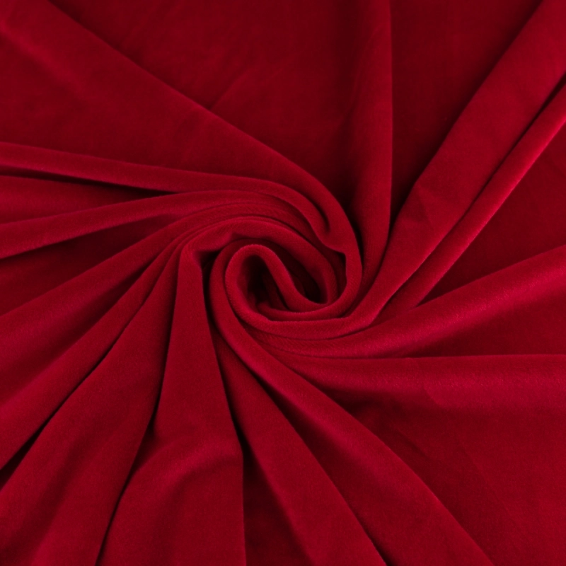 DVEL067 | Stretchsamt Nicki rubinrot - 1