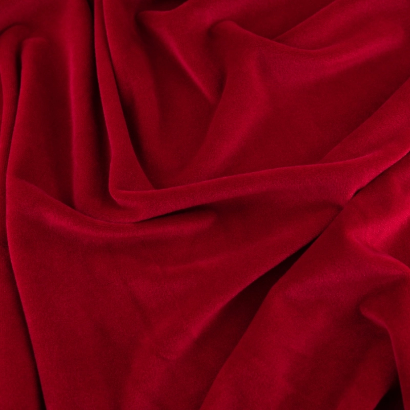 DVEL067 | Stretchsamt Nicki rubinrot - 2