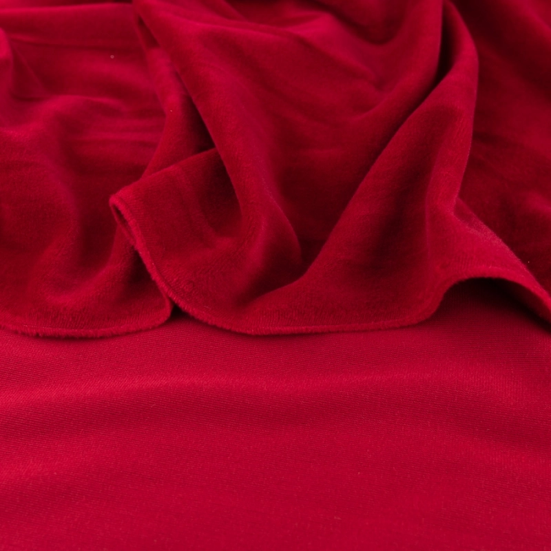 DVEL067 | Stretchsamt Nicki rubinrot - 4