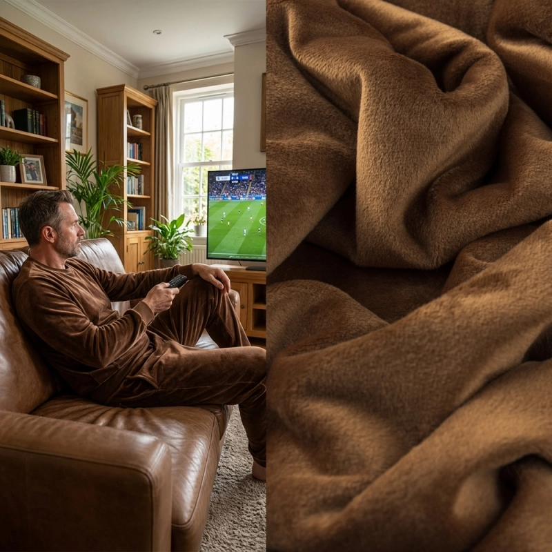 DVEL032 | Stretchsamt Nicki braun - 2