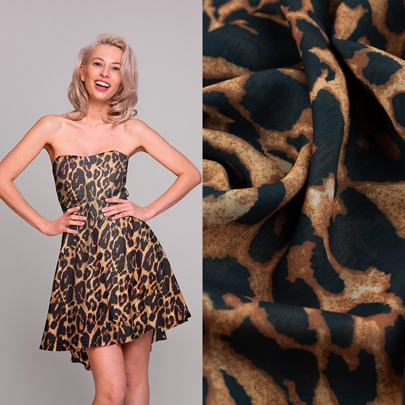 SZYD.BM3389B05 | Chiffon Leopard braun - 2