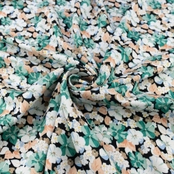 WIS719 | Viskosestoff mit Blumenmuster - 1