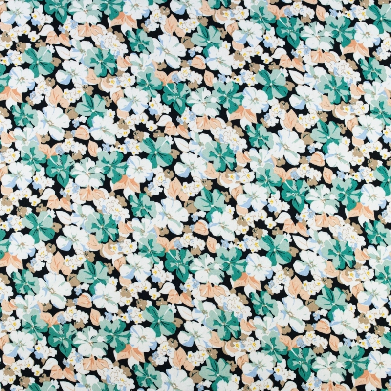 WIS719 | Viskosestoff mit Blumenmuster - 4