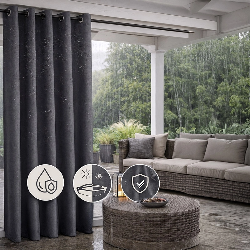 WODOX156 | Outdoorstoff graphitgrau - 3