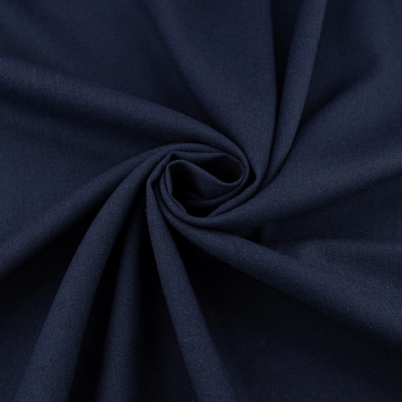 LENG019 | Leinen-Viskose-Stoff Navy - 1