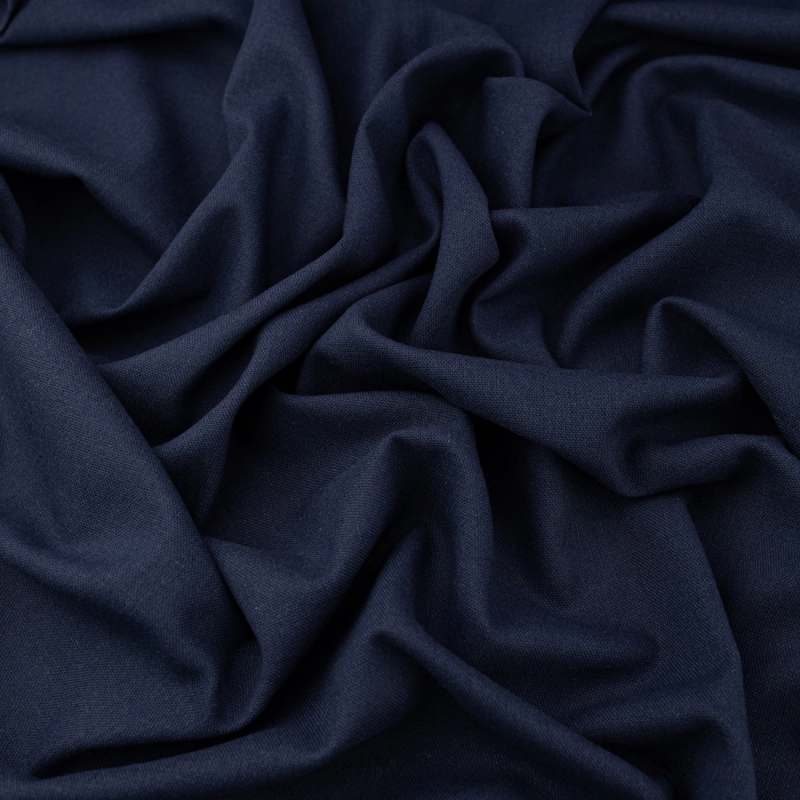 LENG019 | Leinen-Viskose-Stoff Navy - 7