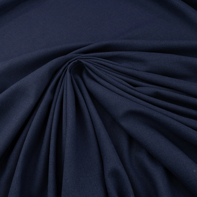 LENG019 | Leinen-Viskose-Stoff Navy - 5