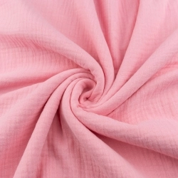 MUS047 | Baumwoll Musselin babyrosa - 1