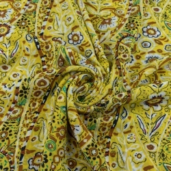 Chiffon Paisley gelb