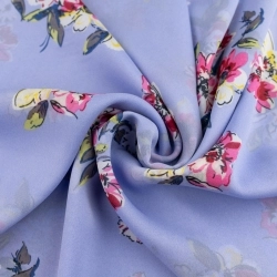 Chiffon Blumen lila