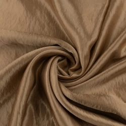 Crinkle-Satin dunkelbeige