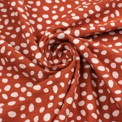 Bavlněný mušelín polka dots...