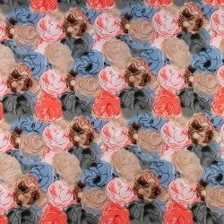 WIS656 | Viskosestoff bunte Blumen - 1